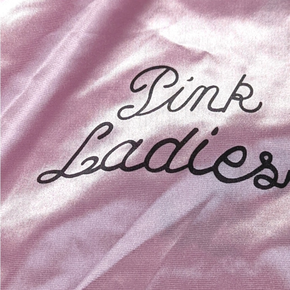 GREASE BROADWAY PINK LADIES SATIN JACKET~XL - Picture 5 of 11